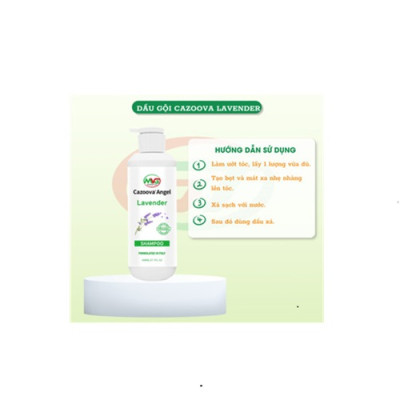 Dầu gội đầu Sạch Gàu, Phục Hồi Hư Tổn giảm thiểu tóc gãy rụng Cazoova Lavender 800ML