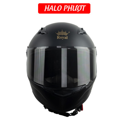 Nón bảo hiểm nguyên đầu (Fullface) Royal M136 Đen Mờ