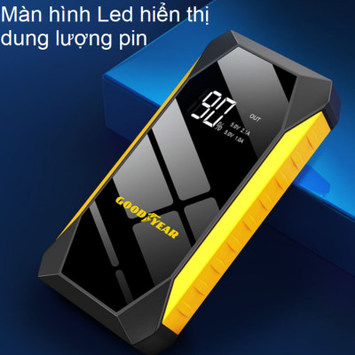 Bộ kích ô tô, kiêm pin sạc dự phòng và bơm lốp, Thương hiệu Mỹ cao cấp Goodyear GY-2626PLUS, 12000mAh - Hàng chính hãng, bảo hành 12 tháng