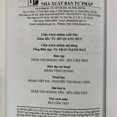 Thủ tục tranh tụng tại phiên toà hình sự sơ thẩm (tái bản lần thứ nhất)