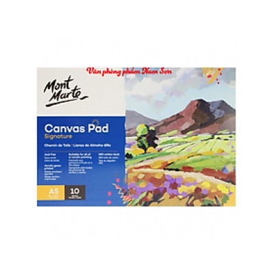 Sổ Canvas Toan Vẽ Màu Acrylic,Sơn Dầu, Canvas Pad 10 Tờ Toan, 280Gsm A5/A4/A3 Mont Marte