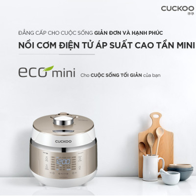 Nồi Cơm Điện Tử Áp Suất Cao Tần Mini 0.5L CRP-EHS0309F/WHGOVNCV- Bản Quốc Tế - Hàng chính hãng Cuckoovina