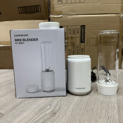 Máy Xay Sinh Tố Mini Blender Locknlock EJM433WHT (Model 2024), 220-240 V, 50/60 Hz, 150 W, 280 ml - Hàng Chính Hãng 