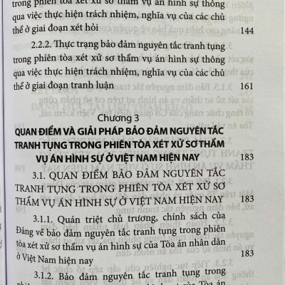 Bảo Đảm Nguyên Tắc Tranh Tụng Trong Phiên Toà Xét Xử Sơ Thẩm Vụ Án Hình Sự Ở Việt Nam Hiện Nay