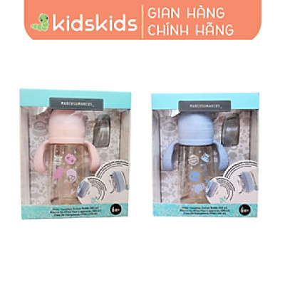 Bình Tập Uống Chuyển Tiếp PPSU  Marcus & Marcus 300ml Cho Bé Từ 6 Tháng – Xanh, Hồng