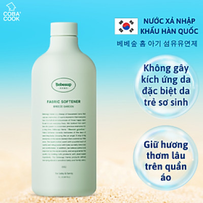 Nước Giặt Xả Quần Áo Không Gây Kích Ứng Da Nhập Khẩu Hàn Quốc Bebesup