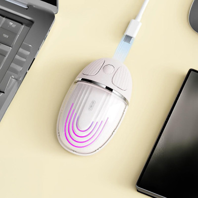 Chuột Không Dây Bluetooth 5.0 WiWU Magic Dual Mode - Sạc USB C, cho MacBook/Laptop, Kết Nối 2.4G, Độ nhạy 1200DPI không độ trễ - Hàng nhập khẩu