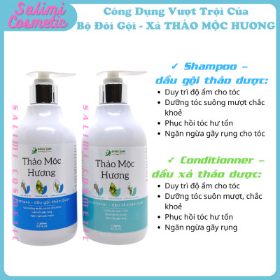 Bộ Đôi Dầu Gội - Xả THẢO MỘC HƯƠNG Quyên Lara 300ml Giúp Ngăn Ngừa Rụng Tóc, Kích Thích Mọc Tóc, Phục Hồi Tóc Hư Tổn