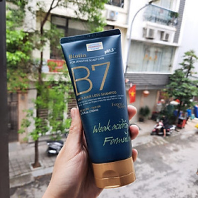 Dầu gội xả thảo dược thiên nhiên Biotin B7 Anti Hair Loss Shampoo cân bằng độ PH 5.5 Hàn Quốc