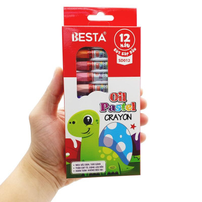 Hộp 12 Bút Màu Sáp Dầu - Besta SD012