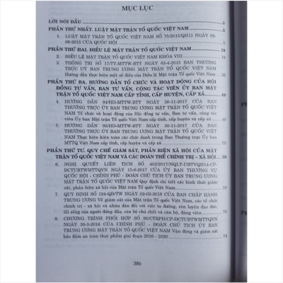 Cẩm nang công tác Mặt trận Tổ quốc Việt Nam