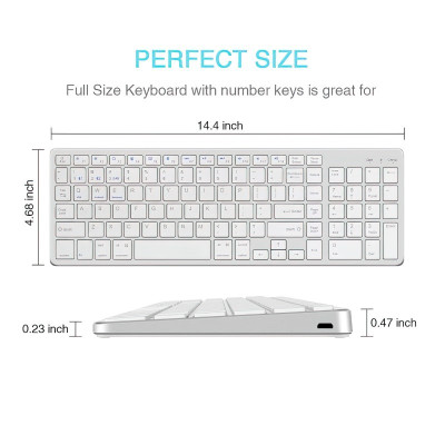 Bàn phím không dây K635 - pin sạc TypeC - đa kết nối bluetooth 5.0 + 3.0 + Usb wireless 2.4g hàng nhập khẩu