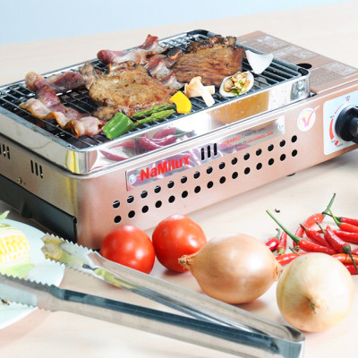 Bếp nướng ga hồng ngoại Namilux NA-24N đốt cháy ga hoàn toàn, không ám mùi ga - Hàng chính hãng