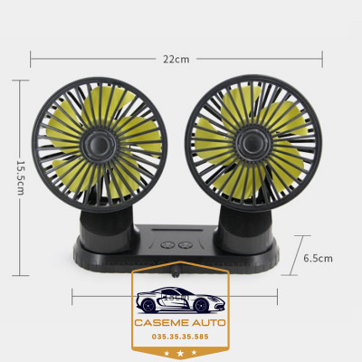 [Quạt Đôi USB 5V] Quạt Đôi Để Taplo Ô Tô, Xoay 360. Để Trên Taplo Ô Tô, Bàn Làm Việc, Nhỏ Gọn Cực Mát Hàng Cao Cấp - Hàng Nhập Khẩu