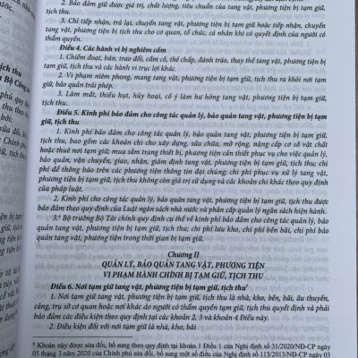 Chỉ dẫn tra cứu và áp dụng pháp luật về xử lý vi phạm hành chính  (được sửa đổi, bổ sung năm 2020) - Quyển 1 