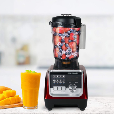 Sinh Tố Công Nghiệp Gali GL-1529R Dung tích 2 Lít, Motor 100% dây đồng đảm bảo độ bền bỉ, bảng điều khiển dạng cảm ứng, lưỡi dao bằng thép không gỉ. Hàng chính hãng bảo hành 24 tháng