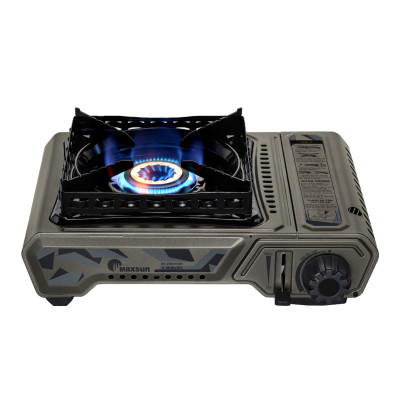 Bếp Ga Mini Công Suất Lớn Maxsun MS-2900HCBW - Công Suất 4500W, Hai Vòng Chắn Gió - Hàng chính hãng - Bảo hành 12 tháng