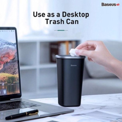 Bình đựng rác mini Baseus đùng trên ô tô hoặc bàn làm việc - Hàng Chính Hãng