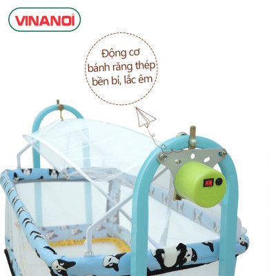 Nôi võng tự động cho bé 2 trong 1 VINANOI - NV35 sức đưa 35kg