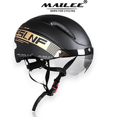 Mũ Bảo Hiểm Xe Đạp ESL-02, vỏ nhựa ngoài cứng, kính tháo rời nam châm, thoáng khí 1 cỡ có thể điều chỉnh - Mai Lee