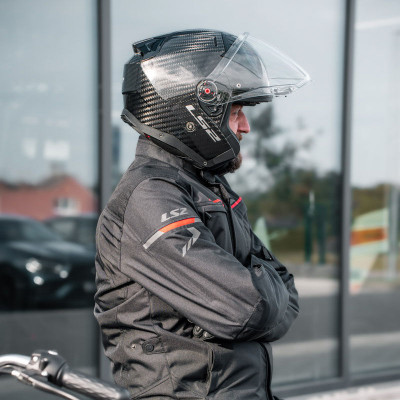 Mũ Bảo Hiểm 3/4 Hai Kính LS2 OF603 Infinity II Carbon