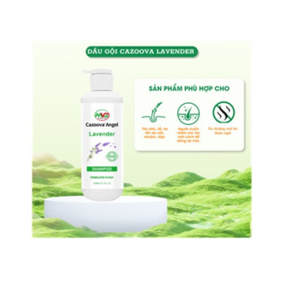 Dầu gội đầu Sạch Gàu, Phục Hồi Hư Tổn giảm thiểu tóc gãy rụng Cazoova Lavender 800ML