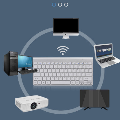 Bàn Phím không dây W200 nhỏ gọn - cho máy tính , Laptop , điện thoại , máy tính bảng hàng nhập khẩu