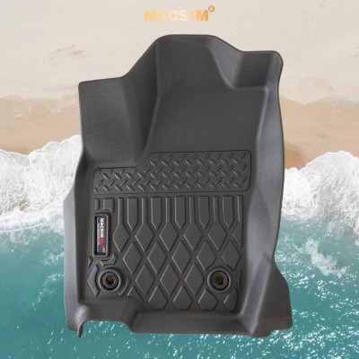 Thảm lót sàn sd1 Toyota Prado 2024-2025+ nhãn hiệu Macsim chất liệu nhựa TPE cao cấp màu đen