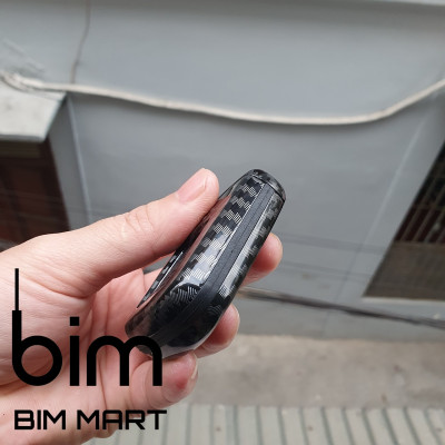 Ốp Vân Carbon Lót Silicon Bọc Bảo Vệ Chìa Khóa Xe Honda City 2021, Civic 2020 - 2021 ( Tặng kèm móc đeo INOX )