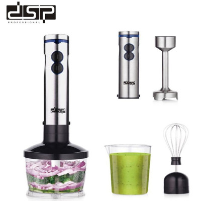 Máy xay sinh tố cầm tay inox 4 trong 1 DSP KM1040 - 2 cối xay 500-700ml - Công suất: 700W - Hàng Chính Hãng