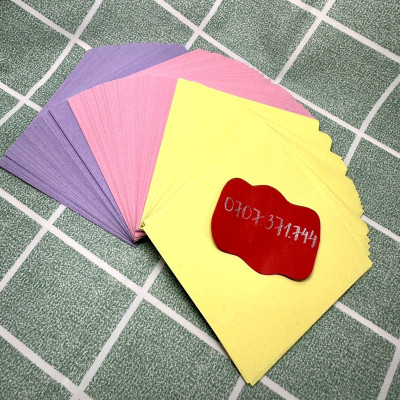 Giấy Gấp Hạc 520 Tờ Gồm 10 Màu Khác Nhau Kích Thước 7cm và 10cm Có Thể Dùng Làm Giấy Note Không Keo