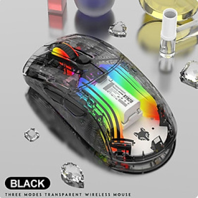 Chuột Led Không Dây Bluetooh Pin sạc XYH20 trong suốt , Chống ồn , đa kết nối nhiều thiết bị hàng nhập khẩu