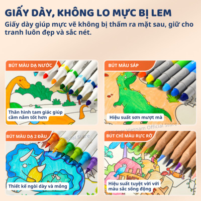 Tranh tô màu dán tường cho bé khổng lồ 4m*40cm Mideer Adhesive Colouring Scroll