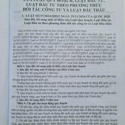 Sách Luật Đấu Thầu sửa đổi, bổ sung và Văn Bản Hướng Dẫn Thi Hành - V2535D