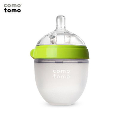 Bình sữa silicone Comotomo 150ml - Xanh