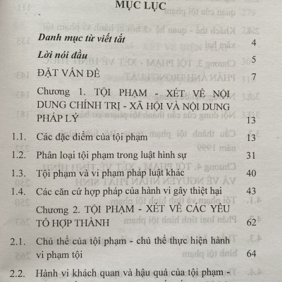 Tội Phạm và Cấu Thành Tội Phạm 