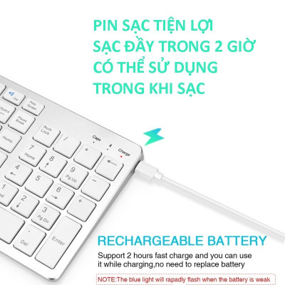 Bàn phím không dây K635 - pin sạc TypeC - đa kết nối bluetooth 5.0 + 3.0 + Usb wireless 2.4g hàng nhập khẩu