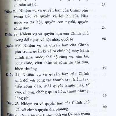 Luật Tổ Chức Chính Phủ năm 2015 (sửa đổi, bổ sung năm 2019,2023)
