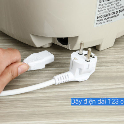 Nồi cơm điện tử Tiger JBV-S18W 1.8L - HÀNG CHÍNH HÃNG