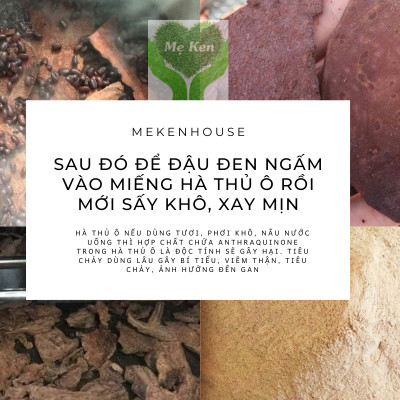 Hà thủ ô đỏ MẸ KEN hũ 500gr loại viên mật ong rừng - tặng 1 chai mẫu thử tinh dầu tràm gió nguyên chất MẸ KEN
