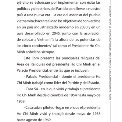 Residencia y lugar de trabajo del presidente  Ho Chi Minh en el Palacio Presidencial - Hanoi