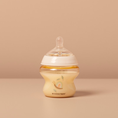 Bình Sữa PPSU Ty Siêu Mềm Tự Nhiên Tommee Tippee 150ml, Núm Ty Của Bình 0-3 Tháng, Họa Tiết
