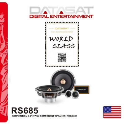 Loa cánh  phân tần 2 way  cho ô tô -  Loa DATASAT 2 way RS 685 LOA CÁNH CỬA Ô TÔ 2 Phân Tần