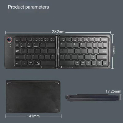 Bàn phím Gấp gọn không dây Bluetooth B23 pin sạc TypeC cho máy tính , điện thoại , máy tính bảng hàng nhập khẩu