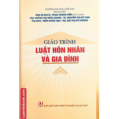 Giáo Trình Luật Hôn Nhân Và Gia Đình 