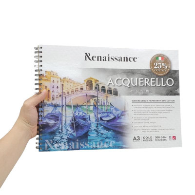 Tập Vẽ Artist A3 - 12 Trang 300gsm - Renaissance 308254