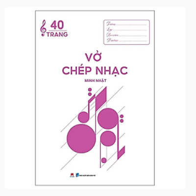 Vở Chép Nhạc 40 Trang (20.5*29.5)  (Huy Hoàng)