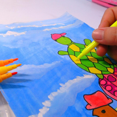 Bộ Bút Lông Màu Tô Stacom - 24 Màu - FP124C