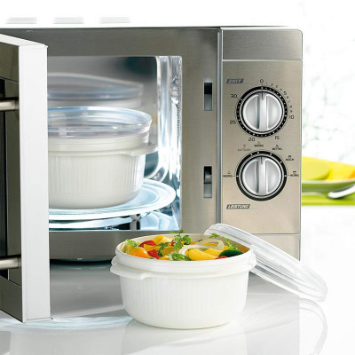 Set 3 hộp đựng thực phẩm Emsa 518999 Micro Family dùng trong lò vi sóng Hàng chính hãng