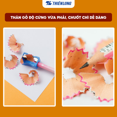 Hộp 10 cây Bút chì gỗ 2B Thiên Long GP-03